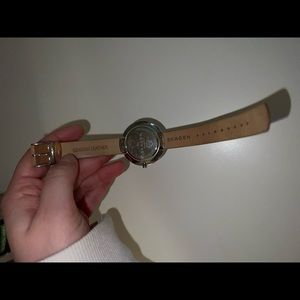 Skagen Genuine Leather Womens Watch